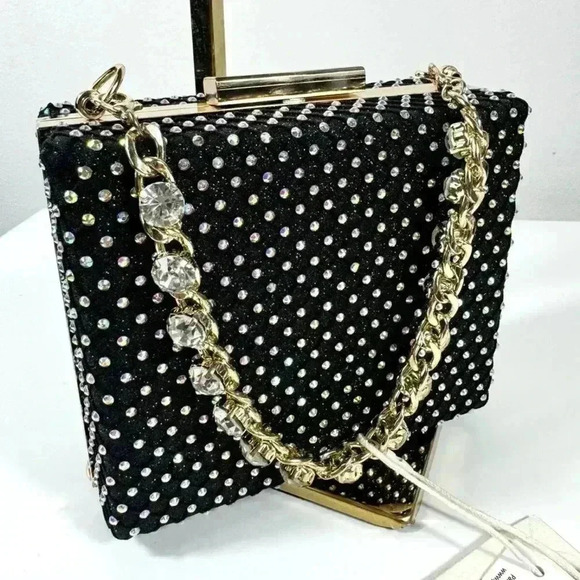 NWT Fashion Evening Clutch Rhinestones - Picture 2 of 7